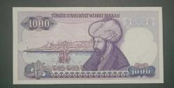 7 Emisyon 1 Tertip F 58 seri 1000 Lira Çil