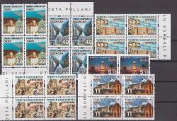 2016 Turizm Konulu Sürekli Posta Pulları 4'lü Blok Mnh Lüks Tam Seri Pul