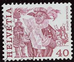 1977 İsviçre Pul- Helvetia - Kostümler ve Halk Festivalleri Serisinden