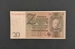 Almanya 20 Mark 1929 ÇİL ALTI