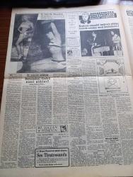 Yeni Sabah Gazetesi - 15 Mayıs 1954 - Celal Bayar Tekrar Reisicumhurluğa Seçildi - Adnan Menderes Kabinesi Anayasa Gereğince İstifa Etti - Refik Koraltan Meclis Reisi Seçildi - Rusya Amerika'dan Aldığı Gemileri İstanbul'da İade Ediyor - Yunanistan Kıbrıs'ta Vazgeçmiyor - Dünya Serbest Güreş Şampiyonası - Dün Yapılan Türkiye Daktilografi Şampiyonasında Birinciliği Kazanan Ece Özbayrak - Sevil Gülü Yazan Earl Lordrey Yazı Dizisi - Defineciler Siyavuşgil - Şehir Tiyatrosunda İhtilaf Çıktı - Irza Tecavüzün Cezası İdam - İngiltere'nin Mısır'da Siyaseti Değişmeyecek - Hacivat Ve Karagöz Fotoğraf - Abrakadabra Sihirbazların Sırlarını Anlatıyor - En Güzel Poz Müsabakası - Rusya'dan Kaçan Pilot Mehmet Altunbay Anlatıyor Cehennemde Gördüklerim Yazı Dizisi - Esrarengiz Suçlu Yazan A. Wade Yazı Dizisi -  Galatasaray Adalet Maçı - Futbol Federasyonu Başkanlığına Ulvi Yenal Getirildi - Güller Açınca Çizgi Roman- Komünist Çin'de Açlık Başgösterdi