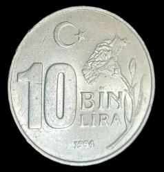 1994 Dünya Spor ve Olimpik Düşünce Yılı 10 Bin Lira