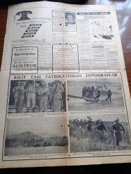 Halkçı Gazetesi - 7 Eylül 1954 - Hayalet Ve Hakikat Yazanlar Hüseyin Cahit Yalçın Köşe Yazısı - Yeni Barem Tasarısı Memurların Zararına - Rusların Düşürdüğü Uçak Amerika'nın Protestosu - Celal Bayar Saraybosna'ya Gitti - Ekonomi Bakanlığınca Verilen İthalat İzinleri Farz Olunacak - Bu Kadar Basit Bir Şey Yazan Nihat Erim - Lübnanlı Genç Bekarlara Yetmiş Bin Lira Teklif Etti - Halkçı'nın Resimli Romanı Aşk Yakutu - Mösyö Lökök Yazan Emile Gaborian Yazı Dizisi - Ortadoğu'nun Savunması Yazan Hicret Canbazoğlu - Brezilya'nın Bakir Ormanlarında Tigrero Bir Jagar Avcısının Maceraları Yazan Sasha Siemel Yazı Dizisi - Hava Pentatlon Şampiyonası - Ankara Yelken Birincilikleri - Gençlerbirliği in Toplantısı - Kilit Taşı Tatbikatından Fotoğraflar - Nigar Uluerer Esenparkta