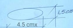 Mıknatıs Oval 4.5 cmx1.5 cm  20 adetli Paket