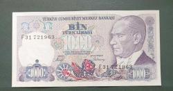 7 Emisyon F 31 seri 1000 Lira Çil