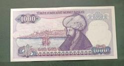 7 Emisyon F 31 seri 1000 Lira Çil