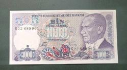 7 Emisyon G 22 seri 1000 Lira Çil