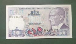 7 Emisyon H 22 seri 1000 Lira Çil