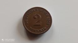 2 PFENNIG1908 ALMAN İMPARATORLUĞU
