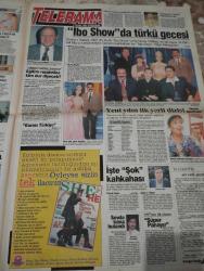 SABAH MELODİ GAZETESİ VE SABAH TELERAMA GAZETESİ KADINLARA ÖZEL - 02 Ocak 1997 -Karikatürler-Walt Disney/Boncuk-Mort Walker-Dick Browne/Bizim Aile-Tom Armstrong/Marvin-Graham Allen-John Dodd/Kral Kedi-Süleyman Turan/Dön Artık-Astroloji-Bülent Kısa-Klinik-Meltem Pusat-Telerama Programı-Sabah Filmleri-Öğlen Filmleri-Akşam Filmleri-Erdoğan Sevgin-Gülsüm sağlamer-türkan saylan-okşan Çetiner saç çizgi aysel'i göksoy-meral akşener-necla arat-şule aytaç-Şengül Akçar-Nazan ölçer-ece güner-sevinç ormancı-narınç ataman-tuna selim-ayşe özgün-leyla umar-ayşe önal-yasemin Bozkurt seçildi Feride celal-ayşe kulin-aslı erdoğan-nalan türkeli-nazlı eray-seda Kaya güler-Ahmet vardar-ibrahim tatlıses-nergis-oryantal-melek baykal-kahtalı mıçı-fırat-ibo-nuray hafiftaş-ismail hazar-kahtalı mıçı-tatlı kaçık-yalçın menteş-kadir çelik-mesut yılmaz-korcan karar-süper panayır-mahsun kırmızıgül-türkiye-alişan-şerif gören-yaprak özdemiroğlu-alışırım-temel gürsu-hakan ural-harika avcı-canan gerede-kadi