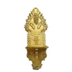 KAVUKLUK. EL OYMA İŞÇiLiKLi AĞAÇ LAMBALIK-KAVUKLUK.ESKİ DÖNEM KAVUKLUK ÖLÇÜ:72*23 CM.