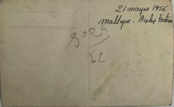 21.05.1956 Maltepe açılış hatırası... Bir davette çelenk önünde poz veren bir grup erkek ve kadın fotoğrafı. ,ORİJİNAL SİYAH & BEYAZ, 11 x 8 cm EBADINDA - 1940'LAR, 1950'LER, 1960'LAR ve 1970'LER