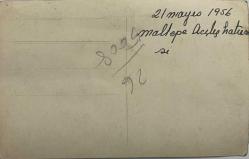 21.05.1956 Maltepe açılış hatırası... Davette çelenk önünde poz veren bir grup kadın-erkek  fotoğrafı ,ORİJİNAL SİYAH & BEYAZ, 11 x 8 cm EBADINDA - 1940'LAR, 1950'LER, 1960'LAR ve 1970'LER