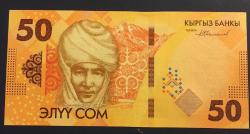 KIRGIZİSTAN 50 SOM.2023 ÇİL KAĞIT PARA RESİMDEKİ ÜRÜN