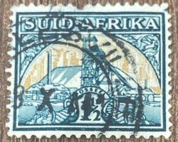 Güney Afrika Pulu - South Africa  Stamp - Mektup Zarfından Kesilmiş  / Postadan Geçmiş Pul Filateli - Damgalı -  GÜNEY AFRİKA PULU , 1 1/2 PARA - YABANCI PULLAR-NOSTALJİK DOĞUM GÜNÜ HEDİYESİ