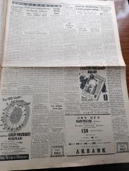 Cumhuriyet Gazetesi - 20 Nisan 1954 - El Şakası Yok Yazan Nadir Nadi Köşe Yazısı - Adnan Menderes Dün Erzurum'da İlköğretim Seçim Konuşmasını Yaptı - İsmet İnönü Dün İskenderun Ve Antakya'da Konuşma Yaptı - İspanya Dün Genç Takımlar Dünya Şampiyonluğunu Kazandı - Miting Bozma Yarışı - Tarabyadaki Konak Oteli Tamamen Yandı -  Demokrat Parti Dün Silivri'de Bir Miting Yaptı - 1954 Cannes Sinema Festivali Yazan Aydemir Balkan Yazı Dizisi - İnce Memed Yazan Yaşar Kemal Yazı Dizisi - Laikliği Korumanın Çareleri Yazan Doktor Nurullah Kunter - Resim Ve Sanat Galerisi Dün Törenle Açıldı - Kıbrıs'ta Papazların Faaliyeti Artıyor - Avrupa Birliği Planı - Burhan Felek Köşe Yazısı - İstanbul Ankara Radyosu Programı - Büyük Adli Hatalar Bir Rezalet Çeviren Mazhar Kunt Yazı Dizisi - Yurtta Seçim Mücadelesi İntibaları - CHP'nin Seçim Afişleri Yırtılıyormuş - Adnan Menderes'in Yapacağı Radyo Konuşmaları - Sarayların Aşk İlahesi Desiree Yazan Annemarie Selinko Yazı Dizisi - Lale Oraloğlu