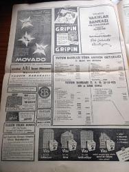 Cumhuriyet Gazetesi - 24 Nisan 1954 - Giresun'da ki Demokrat Parti Mitinginde Dün Elim Bir Kaza Oldu - Celal Bayar Dün Raman Petrol Sahasına Gitti - Eski Yalova Belediye Reisi Rahmi Üstel Tevkif Edildi - Cumhuriyetçi Millet Partisi Bugün Taksim'de Bir Miting Yapacak - Genç Milli Takımımız Dün Almanya'dan Döndü - Güzel Ve Sıhhatli Çocuk Müsabakamızın İlk Elemesi - İstanbul Metrosunun Projesi Dün İhale Edildi - 23 Nisan Bütün Yurtta Kutlandı - İnce Memed Yazan Yaşar Kemal Yazı Dizisi - 1954 Cannes Sinema Festivali Yazan Aydemir Balkan Yazı Dizisi - Darüşşafaka Lisesine Verilecek Yeni Şekil - Burhan Felek Köşe Yazısı - Rus Ajanı Von Papen'i De Öldürmek İstemiş - İngiltere Macaristan Maçına 800.000 Kişi Bilet İstiyor - Ankara'da Kapalı Spor Salonunun Temelleri Atılıyor - Büyük Adli Hatalar Koca Katili Çeviren Mazhar Kunt Yazı Dizisi - Yurtta Seçim Mücadelesi İntibaları - Doğu'da Hitabet Kürsüsüne Kimse Rağbet Etmiyor Yaşar Kemal Yazıyor