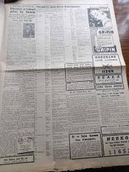 Cumhuriyet Gazetesi - 25 Nisan 1954 - Seslenen Gün Yazan Nadir Nadi Köşe Yazısı - Celal Bayar Dün Diyarbakır ve İskenderun'da Konuştu - İsmet İnönü Samsun'a Vardı - Adnan Menderes İsmet İnönü'nün Sözlerine Dün Samsun'da Cevap Verdi - CHP İktidara Gelirse Kendini Asacak İhtiyar Süleyman Şah - İzmir'deki Çocuk Balosu - Türkiye Pakistan Paktı Ve Suudi Arabistan - Beşiktaş'ın Kasımpaşa İle Berabere Kaldı- Veremden Ölüm Sayısı Azalıyor - İnce Memed Yazan Yaşar Kemal Yazı Dizisi - 1955 Cannes Sinema Festivali Yazan Aydemir Balkan Yazı Dizisi - Ahırkapı Feneri Yazan Hasan Ali Yücel Köşe Yazısı - Galatasaray Bugün Vefa İle Karşılaşıyor - Fransa'da Bir Futbol Skandalı - Büyük Adli Hatalar Koca Katili Çeviren Mazhar Kunt Yazı Dizisi - Doğu'da Seçimi İşine Şeyhlerin Rüyaları Ve Hurafeler Karışıyor Yazan Yaşar Kemal