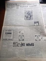 Cumhuriyet Gazetesi - 26 Nisan 1954 - Mitingden İntibalar Yazan Doğan Nadi Köşe Yazısı - Başbakan Adnan Menderes En Mühim Seçim Nutkunu İzmir'de Söyledi - Cenevre Konferansı Bugün Açılıyor - Galatasaray Vefa'yı Dün 3 1 Mağlup Etti - Mareşal Tito Trieste Hakkında Yeni Bir Teklifte Bulundu - İsmet İnönü Başbakan Adnan Menderes'e Cevabı - Mersin Limanının Temel Atma Töreni Dün Yapıldı - İllerde Dün Yapılan Mitingler - İstanbul'da Yapılan Demokrat Parti Ve Cumhuriyet Halk Partisi Mitingleri - Türkiye Mısır Atletizm Karşılaşması - İnce Memed Yazan Yaşar Kemal Yazı Dizisi - 1954 Cannes Sinema Festivali Yazan Aydemir Balkan Yazı Dizisi - Başıbozuk Ressamlar Yazan Bedri Rahmi Eyüboğlu Köşe Yazısı - Yeni Telefon Santralları Açıldı - Müslüman Devletler İktisad Konferansı - Arap Birliği Genel Sekreteri Abdülhalik Hassune General Franco İle Görüştü - Komünist Çin'de Bütün Gıda Maddeleri Vesikaya Tabi Tutulacak - Büyük Adli Hatalar Koca Katili Çeviren Mazhar Kunt Yazı Dizisi - Philips