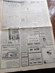 Cumhuriyet Gazetesi - 28 Nisan 1954 - Bir Az Sabır Yazan Nadir Nadi Köşe Yazısı - Bugün Seçim Propaganda Faaliyetinin Son Günü - Celal Bayar Seçmeni Karma Listeden Tahzir Ediyor - Seçimle Sonra Ne Olacak Doğan Nadi Yazıyor - Hindiçini Harbi Ve Birleşik Amerika - Cenevre'de Kore Barışı Görüşülüyor - Et Tanzim Satışları Bu Sabah Başlıyor - Irak Türk Pakistan Paktına Yaklaşıyor - Sovyetler Birliği Başbakanı Malenkov Gizli Polis Şefini Değiştirdi - Yugoslavya'da Kalan Türk Malları - İsmet İnönü'nün Dün Geceki Radyo Konuşmaları - 1954 Cannes Sinema Festivali Yazan Aydemir Balkan Yazı Dizisi - İnce Memed Yazan Yaşar Kemal Yazı Dizisi - Kremlin'in Ajanları Yeniden Faaliyette - Amerika'dan Yolcu Uçakları Alacağız - 1953 1954 Yunus Nadi Mükafatı En Güzel Hikaye Çiftlikte Bir Gün Yazan Mazhar İlhan - Büyük Adli Hatalar Koca Katili Çeviren Mazhar Kunt Yazı Dizisi - Yurtta Seçim Mücadelesi İntibaları - Seçimlerinde Arifesinde Adapazarı Ve İzmit - Muş'ta Şeyh Bolluğu Yaşar Kemal Yazıyor - Behçet Uz