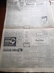 Cumhuriyet Gazetesi - 23 Mayıs 1954 - Yeni Kabineye Güven Yazan Nadir Nadi Köşe Yazısı - Demokrat Parti Meclis Grupunun Mühim İçtimai - 1954 Seçimlerinin Resmi Neticeleri Dün İlan Edildi - Seçime İştirak Yüzde 88,63 Demokrat Parti  Oyların Yüzde 58,42 sini CHP Yüzde 35,11 ni Aldılar - İşçiler Grev Hakkının Tanınmasını İstiyorlar - İstanbul'da Üç Yeraltı Garajı Yapılacak - Alaeddin Eriş İstanbul Emniyet Müdürü Oldu -  Dünya Serbest Güreş Şampiyonası Dün Başladı - Konsolosun Karısı Yazan Nihal Karamağaralı Yazı Dizisi - Hazreti Ali'den Yazan Hasan Ali Yücel Köşe Yazısı - Mısır İle Suriye Arasında Gerginlik - Galatasaray İstanbulspor'u 3 2 Mağlup Etti - Beşiktaş Vefa ile Bugün Karşılaşıyor - Türk Bale Sanatkarları Nasıl Yetiştiriliyor - Sarayların Aşk İlahesi Desiree Yazan Anne Marie Selinko Yazı Dizisi - Kıymetli Sanatkar Lale Oraloğlu Puro Tuvalet Sabunu Kullanıyorum Diyor - Gül Kupası Atletizm Yarışları