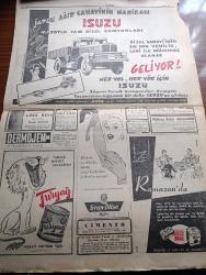 Cumhuriyet Gazetesi - 23 Mayıs 1954 - Yeni Kabineye Güven Yazan Nadir Nadi Köşe Yazısı - Demokrat Parti Meclis Grupunun Mühim İçtimai - 1954 Seçimlerinin Resmi Neticeleri Dün İlan Edildi - Seçime İştirak Yüzde 88,63 Demokrat Parti  Oyların Yüzde 58,42 sini CHP Yüzde 35,11 ni Aldılar - İşçiler Grev Hakkının Tanınmasını İstiyorlar - İstanbul'da Üç Yeraltı Garajı Yapılacak - Alaeddin Eriş İstanbul Emniyet Müdürü Oldu -  Dünya Serbest Güreş Şampiyonası Dün Başladı - Konsolosun Karısı Yazan Nihal Karamağaralı Yazı Dizisi - Hazreti Ali'den Yazan Hasan Ali Yücel Köşe Yazısı - Mısır İle Suriye Arasında Gerginlik - Galatasaray İstanbulspor'u 3 2 Mağlup Etti - Beşiktaş Vefa ile Bugün Karşılaşıyor - Türk Bale Sanatkarları Nasıl Yetiştiriliyor - Sarayların Aşk İlahesi Desiree Yazan Anne Marie Selinko Yazı Dizisi - Kıymetli Sanatkar Lale Oraloğlu Puro Tuvalet Sabunu Kullanıyorum Diyor - Gül Kupası Atletizm Yarışları