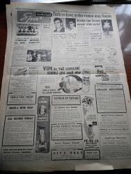 Cumhuriyet Gazetesi - 24 Mayıs 1958 - Ata'ya Saygı Yazan Nadir Nadi Köşe Yazısı - Büyük Millet Meclisinin Dünkü Celsesi Hadiseli Geçti - Hükümet Yeni İktisadi Kararlar Arifesinde - Denizli'de Altın Madeni Mi Bulundu - Atatürk'e Atfedilen Sözler - Fransız Başbakanı De Gaulle İle Görüşecek - Diyarbakır'da 5 Nurcu Daha Tevkif Edildi - Tuzak Yazan Guy De Cars Yazı Dizisi - Türk Ve İngiliz Üniversiteleri Yazan Cahit Tanyol Köşe Yazısı - İstanbul Fethinin 505. Yıldönümü - Profesör Nimbüs'ün Maceraları Çizgi Roman - Sovyetler Baltık Denizini Tarafsızlaştırmaya Çalışıyor - Golfçülerin Balosu - Karaköy Tüneli İçin Kayış İngiltere'den 30 Mayıs'ta Getiriliyor - Mağlup Devler Yazan Cemalettin Saraçoğlu Yazı Dizisi - Fil Hamdi Yazan Aziz Nesin Çıktı - İstanbul Ankara Radyosu Programı - Federasyon Kupasında Çetin Bir Hafta - Beşiktaş Beykoz Maçı - İstanbulspor Demirspor Maçı - Türkiye İsveç Grekoromen Maçı Bugün - Karagümrük İlk Transferini Dün İzmir'den Yaptı - Fenerbahçe Güreş Şubesinden Gazanfer