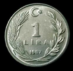1987 1 Lira Çil Aliminyum 1.10g
