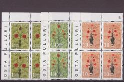 2016 Ebru Konulu Resmi Posta Pulları 4'lü Blok Mnh Lüks Tam Seri Pul -TCD425