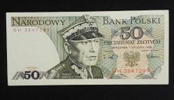 Polonya 50 Zloti 1988 ÇİL KAĞIT PARA