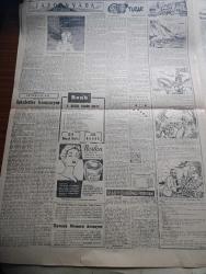 Cumhuriyet Gazetesi - 19 Temmuz 1958 - Realist Olmak Yazan Nadir Nadi Köşe Yazısı - Amerika Dün Nasır'a Sert Bir İhtar Yaptı - Acele Moskova'ya Giden Nasır Dün Suriye'ye Döndü - Irak'taki Hükümeti Tanımıyacağız - Dün Kazlıçeşmede Beş Fabrika Yandı - Yunan Büyükelçisi Pesmazoğlu Dün Bir Basın Toplantısı Yaptı - Yılanların Öcü Yazan Fakir Baykurt Yazı Dizisi - Şu Komünist Denen Adam Yazan Edgar Hoover Yazı Dizisi - İngiliz Terbiyesi Ve Sabahattin Bey Yazan Cahit Tanyol - Profesör Nimbüs'ün Maceraları Çizgi Roman - Burhan Felek Köşe Yazısı - Ankara'da Telefon Şebekesi Bozuldu - Japonya'da Bir Türk Kızı Yazan Zeytune Cebbar Yazı işleri - Tuzak Yazan Guy De Cars Yazı Dizisi - Ala Geyik Yazan Yusuf Karataylı Çizen Sezgin Burak - Galatasaraylı Büyük Ali İstemeye İstemeye Dün Adaletle Mukavele Yaptı - Galatasaray Almanya'ya Davet Edildi - Fenerbahçe Beyoğluspor Atletizm Bayramı