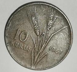 TÜRKİYE 1967    10 KURUŞ