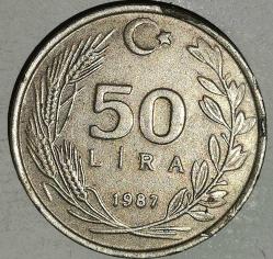 TÜRKİYE 1987   50 LİRA