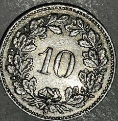 İSVİÇRE 1958  10  RAPPEN