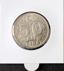 1996 Dünya Gıda Zirvesi - Roma 50 Bin Lira Hatıra Parası  Ters Düz Takım 8049