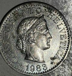 İSVİÇRE 1983  10  RAPPEN