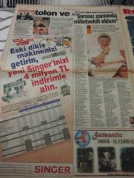SABAH MELODİ GAZETESİ VE SABAH TELERAMA GAZETESİ KADINLARA ÖZEL - 22 Eylül 1996 -Karikatürler-Walt Disney/Boncuk-Mort Walker-Dick Browne/Bizim Aile-Tom Armstrong/Marvin-Graham Allen-John Dodd/Kral Kedi-Süleyman Turan/Dön Artık-Astroloji-Bülent Kısa-Klinik-Meltem Pusat-Telerama Programı-Sabah Filmleri-Öğlen Filmleri-Akşam Filmleri-Erdoğan Sevgin-Seda Kaya güler-gelin dergisi-nazar-pantolon-gencay gürün-beko-sade tören-ceket-atlas-sevişmek-iskelet-cennet-elif ergo-sementa-singer-rowenta-aşk-istanbul-gold star-medyatör-zeki müren-suna pekuysal-görgüsüzler-perihan savaş-kayıp aranıyor-yol geçen hanı-ali öztürk-sihirli ceket-olgun şimşek-savaş yurttaş-yeni dalga-yazlıkçılar-Sinan çetin-müjdat gezen-perran kutman-büyük başkan-ölüm görevi-cüneyt arkın-yolcu-halil ergün-müjde ar-hasret-ökten-emel sayın-engin çağlar-falım-yarım pansiyon-hayatım-gece uçuşu-biz bir aileyiz-serpil çakmaktı-türk sineması-görgüsüzler-haberler-hava durumu-politika kulvarı-bizim mahalle