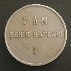 ŞEHİR HATLARI İŞLETMESİ DENIZCİLİK BANKASI T.A.O. VAPUR TAM JETONU