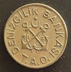 ŞEHİR HATLARI İŞLETMESİ DENIZCİLİK BANKASI T.A.O. VAPUR JETONU
