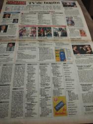 SABAH MELODİ GAZETESİ VE SABAH TELERAMA GAZETESİ KADINLARA ÖZEL - 13 Eylül 1996 -Karikatürler-Walt Disney/Boncuk-Mort Walker-Dick Browne/Bizim Aile-Tom Armstrong/Marvin-Graham Allen-John Dodd/Kral Kedi-Süleyman Turan/Dön Artık-Astroloji-Bülent Kısa-Klinik-Meltem Pusat-Telerama Programı-Sabah Filmleri-Öğlen Filmleri-Akşam Filmleri-Erdoğan Sevgin-boşanma dosyası-seda Kaya güler-fransa-medeni kanun-elif ergu-yemek-yağmur-evlilik-levent Ünsal kısa çizgim çürük elma-mahallenin muhtarları-sibel can-kaldırım çiçeği-Salih güney-hande ataizi-volkan severcan-nilüfer aydan-kürşat alnıaçık-şencan güleryüz-özgür Özgül gül-ali Öztürk seçildi taksi-güven kıraç-berna laçin-candan erçetin-hülya avşar-köşe kapmaca-ekonomi-esin moralıoğlu-tövbekar-kadir inanır-sezer inanoğlu-çıplak vatandaş-başar sabuncu-şener şen-nilgün akçaoğlu-kartal tibet-arzu okay-müslüm gürses-alev sayın-yılmaz Ata deniz-yıldız geçidi-kanlı soygun-dönüşüm-sabah faslı-örümcek adam-sihirli şövalyeler-mesut engin-süreyya şahin