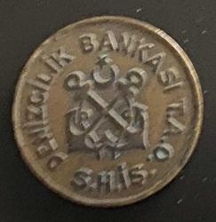 ŞEHİR HATLARI İŞLETMESİ DENIZCİLİK BANKASI T.A.O. VAPUR JETONU ÖĞRENCİ