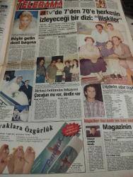 SABAH MELODİ GAZETESİ VE SABAH TELERAMA GAZETESİ KADINLARA ÖZEL - 3 Eylül 1996 -Karikatürler-Walt Disney/Boncuk-Mort Walker-Dick Browne/Bizim Aile-Tom Armstrong/Marvin-Graham Allen-John Dodd/Kral Kedi-Süleyman Turan/Dön Artık-Astroloji-Bülent Kısa-Klinik-Meltem Pusat-Telerama Programı-Sabah Filmleri-Öğlen Filmleri-Akşam Filmleri-Erdoğan Sevgin-kısırlık-frengi-aids-uyuz-cinsellik dosyası-nihal mete-bayan sabah-singer-televizyon 8 Hülya uçansu-polis imdat-ülker sokakta-ilişkiler-kaygısızlar-memnun kaygısız-nur Gürkan kısa çizgiyi Gökhan mete-evrim solmaz-merih akalın-ayşen tekin-levent inanır-erdoğan akduman-ayla oran-Taner aşkın-Ali karagöz-ferdi Altınel-Gaye Çankaya-Cüneyt Özdemir-Cüneyt arkın-perihan savaş-berhan Şimşek-Şener şen-levent kırca-Ediz hun-türkan şoray-esen püsküllü-seda sayan-kadir inanır-kartal tibet-gecenin içinden-magazinname-gezelim görelim-türk sineması-sahte dünyalar-güldeste-ekonominin içinden-songül beyçe-çarkıfelek