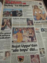 SABAH MELODİ GAZETESİ VE SABAH TELERAMA GAZETESİ KADINLARA ÖZEL - 14 Ağustos 1996 -Karikatürler-Walt Disney/Boncuk-Mort Walker-Dick Browne/Bizim Aile-Tom Armstrong/Marvin-Graham Allen-John Dodd/Kral Kedi-Süleyman Turan/Dön Artık-Astroloji-Bülent Kısa-Klinik-Meltem Pusat-Telerama Programı-Sabah Filmleri-Öğlen Filmleri-Akşam Filmleri-Erdoğan Sevgin- Medeni kanun-birgen keleş-oya araslı-chp-milletvekili-gelin-kayahan acar-tayfun-beste-kum saati-atlanta olimpiyatları-tayfun talipoğlu-yol hikayeleri-dünya kupası-hıncal Uluç saç çizgi İdil çeliker-nejat uygur-çiğdem uygur-kemal uygur-dilek uygur-süheyl uygur-necla uygur-burçin orhan-perihan savaş-kemal uzun-cüneyt arkın-türkan şoray-didem.com-erol taş-aykut sözleri-haberler-sıcağı sıcağına sıç çizgi gece hattı-hayvanlar alemi-mezarımı taştan oyun-hüseyin peyda-nuri sesigüzel-bizimkiler-müjdat gezen-hülya koçyiğit-ayhan ışık