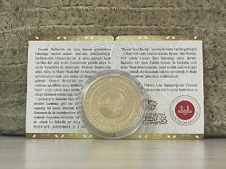 2024 - Diyanet İşleri Başkanlığı'nın 100. Yılı - Darphane Sertifikalı Gümüş üzeri Altın Hatıra Para - Çil