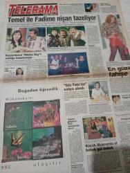 SABAH MELODİ GAZETESİ VE SABAH TELERAMA GAZETESİ KADINLARA ÖZEL - 8 ekim 1996 -Karikatürler-Walt Disney/Boncuk-Mort Walker-Dick Browne/Bizim Aile-Tom Armstrong/Marvin-Graham Allen-John Dodd/Kral Kedi-Süleyman Turan/Dön Artık-Astroloji-Bülent Kısa-Klinik-Meltem Pusat-Telerama Programı-Sabah Filmleri-Öğlen Filmleri- Akşam Filmleri- Elif ergu- Arzum Onan- mehmet Aslantuğ- Meral konrad-eşref Kolçak- berke hürcan-reha Yeprem- Yusuf sezgin-ali poyrazoğlu-erdoğan sevgin- Ali öztürk-mesut Yılmaz- Hülya koç-meltem Pusat- Önder Açıkalın kısa çiziliyor Memduh ün-tarık akan-perihan savaş-mehmet aslan-göksel Arif soy-nilgün Atılgan- türker inanoğlu-kartal tibet-filiz akın-melih gülcan-serdar gökhan-neşe Aksoy-