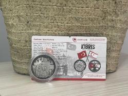 2024 - Kıbrıs Barış Harekatı'nın 50. Yılı - Darphane Sertifikalı Gümüş (Okside) Hatıra Para - Çil