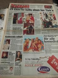 SABAH MELODİ GAZETESİ VE SABAH TELERAMA GAZETESİ KADINLARA ÖZEL - 29 Ekim 1996 -Karikatürler-Walt Disney/Boncuk-Mort Walker-Dick Browne/Bizim Aile-Tom Armstrong/Marvin-Graham Allen-John Dodd/Kral Kedi-Süleyman Turan/Dön Artık-Astroloji-Bülent Kısa-Klinik-Meltem Pusat-Telerama Programı-Sabah Filmleri-Öğlen Filmleri-Akşam Filmleri-Erdoğan Sevgin-Deniz arcak-dans albümü-cumhuriyeti seviyoruz-aslan kadını-atasay altın-emine beder-sofra dergisi-atatürk-29 ekim-cumhuriyeti-kaldırımda vahşet-ayşenur yazıcı-bir Demet tiyatro-demet akbağ-yılmaz erdoğan-selahattin önkibar-yüksek tansiyon-ayşe Ege soy-cennet-bir aile komedisi-onurlu ve lanetli-aşk hırsızları-hülya avşar-mahallenin muhtarları-cumhuriyet bayramı-özel bir dedektif-ilyas salman-dedektif köpek-sarı çiçek sokağı-küçük mücahit-yaşasın cumhuriyet-sahte dünyalar-bayram mesajları-yalan rüzgarı-bizimkiler