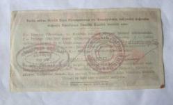 EFEMERA: Kasımpaşa Gençlik Kulubü Eşya Piyangosu, No: 131871, 31.01.1948, 1 Lira