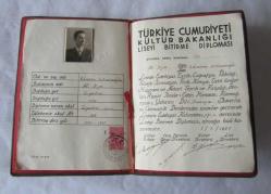 Türkiye Cumhuriyeti Kültür Bakanlığı Liseyi Bitirme Diploması, Diyarbakır Lisesi, 1937