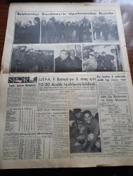 Zafer Gazetesi - 8 Aralık 1959 - Türk Amerikan Görüşmelerimde Varılan Neticeler Dün Bir Tebliğ İle İlan Edildi  - NATO Ve CENTO İçinde İşbirliği -  İran Şahı Ferah Diba İle Evleniyor- Amerikan Başkanı Eisenhower Dün Büyük Bir Törenle Uğurlandı - Türkiye Amerika Sulh Yolunda Eleledir - Eisenhower'in Celal Bayar Adnan Menderes Ve Fatin Rüştü Zorlu'ya Gönderdiği Mesajlar - Atıf Benderlioğlu Maarif Şemi Ergin Münalakat Vekili Oldu - Eisenhower'in Gelini Kızılay'ın Faaliyet Çalışmasını Övdü - Münevver Ortaç'ın Resim Sergisi Açıldı - Şeria Nehri Sularını Değiştirmek Tasarısı - Kruşçef'in Gittiği Yer Belli Değil - Otuz Asırlık Tarihi Olan Liman Eilat - UFA Mutbak Margarini -  Reisicumhur Eisenhower'in Uğurlanışından Resimler - İngiliz Ligi Puan Durumu - Fenerbahçe Nice 3. Maçı -  Can Bartu - Eyüpsultan Yazan Ragıp Akyavaş- Milli Lig Puan Cetveli - Milli Ligde Takımlarından Kaybettiği Puanlar - İstanbul Voleybol Karmasına Çağrılan Oyuncular